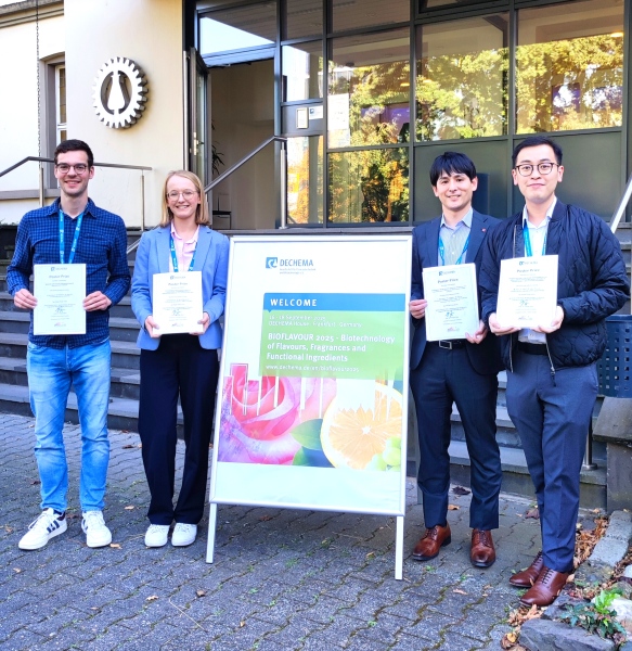 Poster-Preisträger der Bioflavour Tagung.